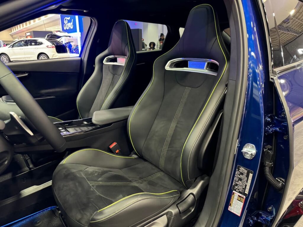 2024 Kia EV6 GT Yacht Blue front seats