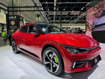 2024 Kia EV6 GT gets more range; exhibited in ‘Runway Red’ at LA Auto Show 2023