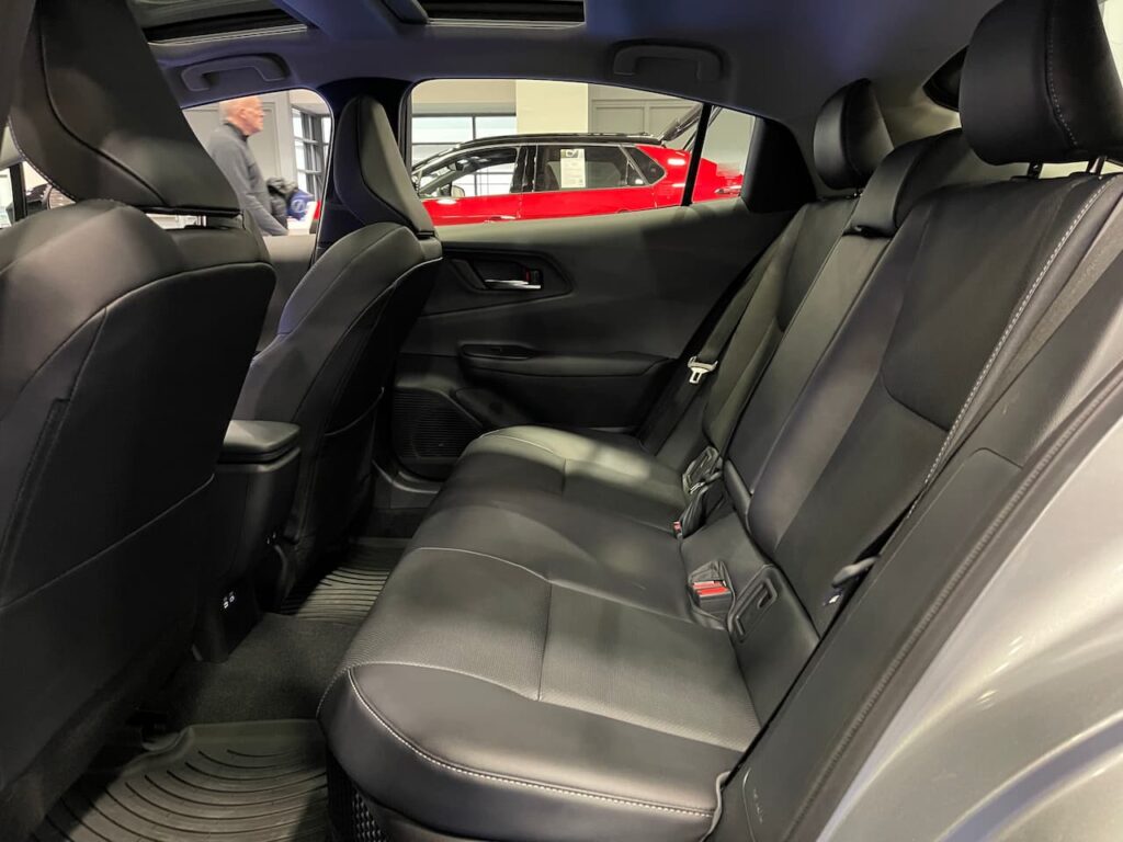 2024 Toyota Prius rear seat