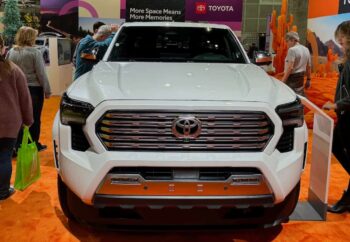 2024 Toyota Tacoma i-Force Max (Hybrid) Limited displayed in white in Los Angeles