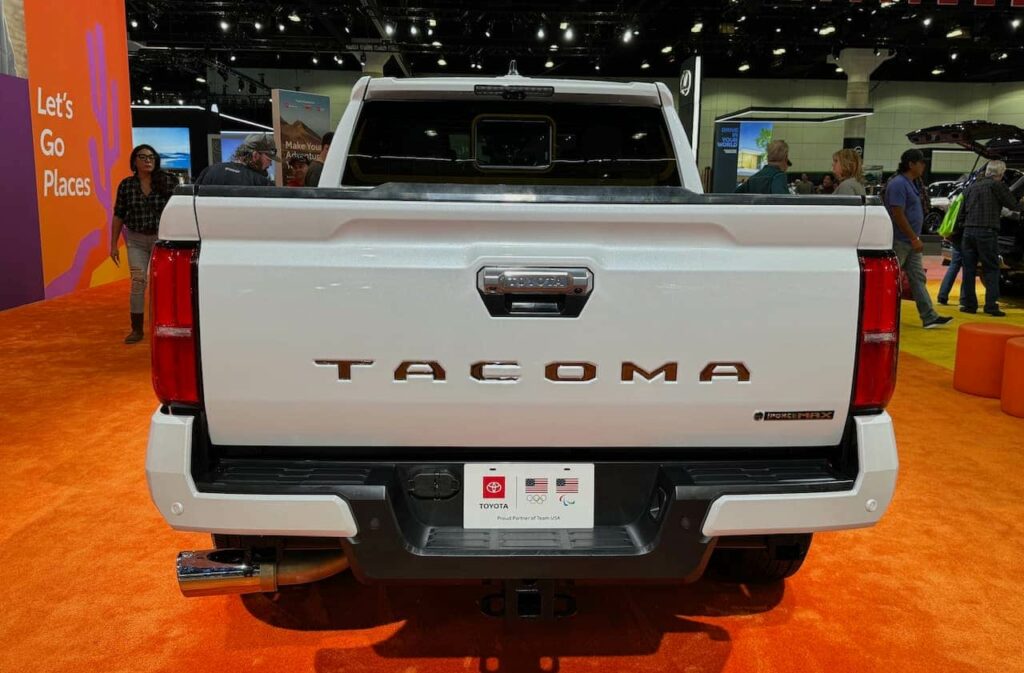 2024 Toyota Tacoma i-Force Max rear 2023 LA Auto Show