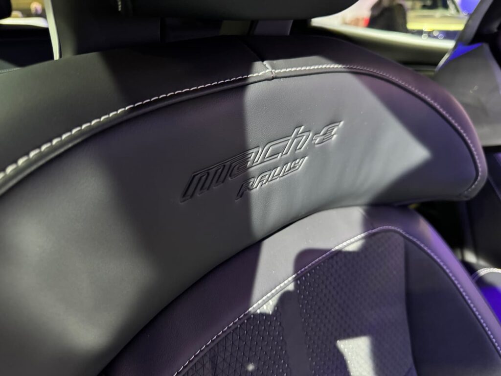 2024 Ford Mustang Mach-E Rally seat cover