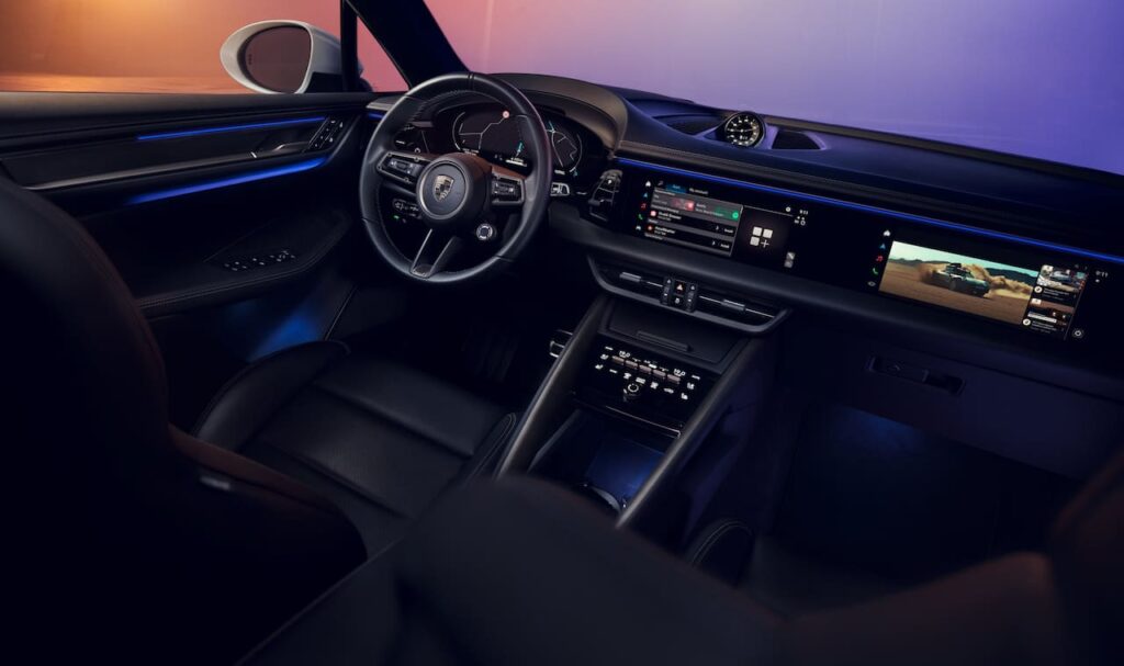 Porsche Macan Electric interior dashboard