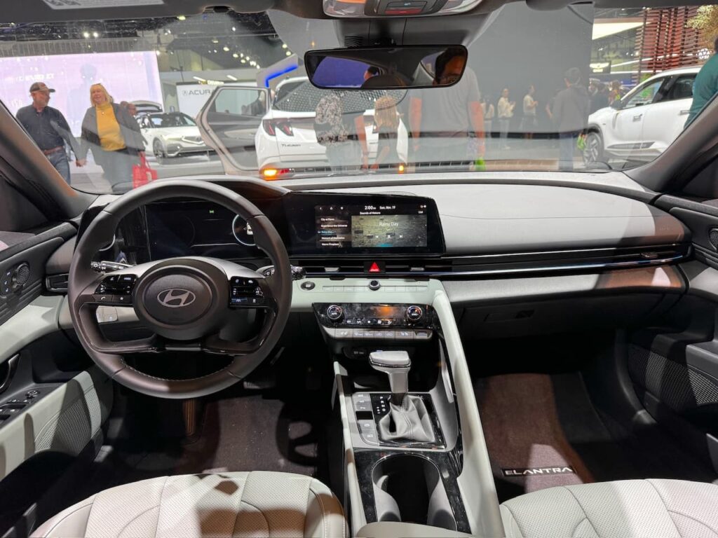 2024 Hyundai Elantra Hybrid interior dashboard