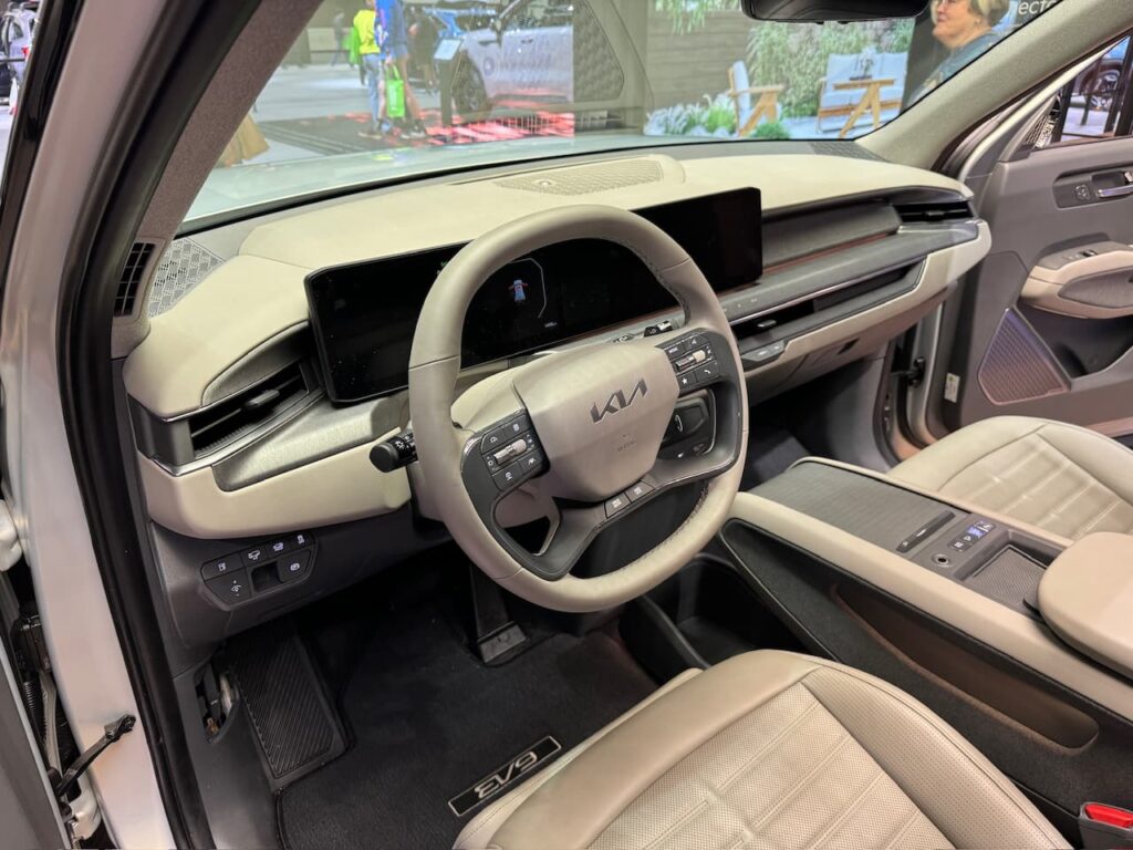 2024 Kia EV9 interior dashboard 2023 LA Auto Show