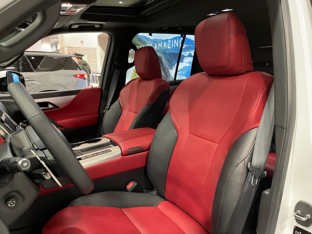 2024 Lexus LX F Sport Handling front seats