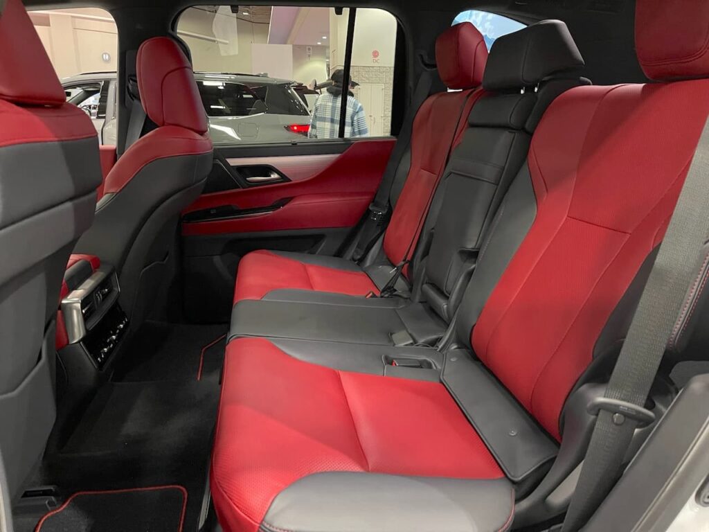 2024 Lexus LX F Sport Handling rear seats