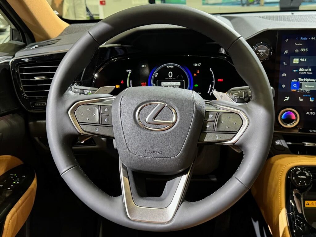 2024 Lexus NX PHEV steering wheel