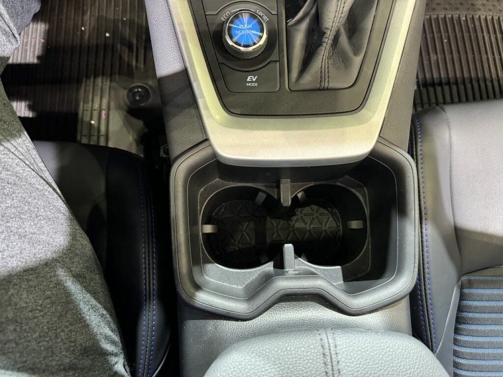 2024 Toyota RAV4 Hybrid XSE center console cupholders
