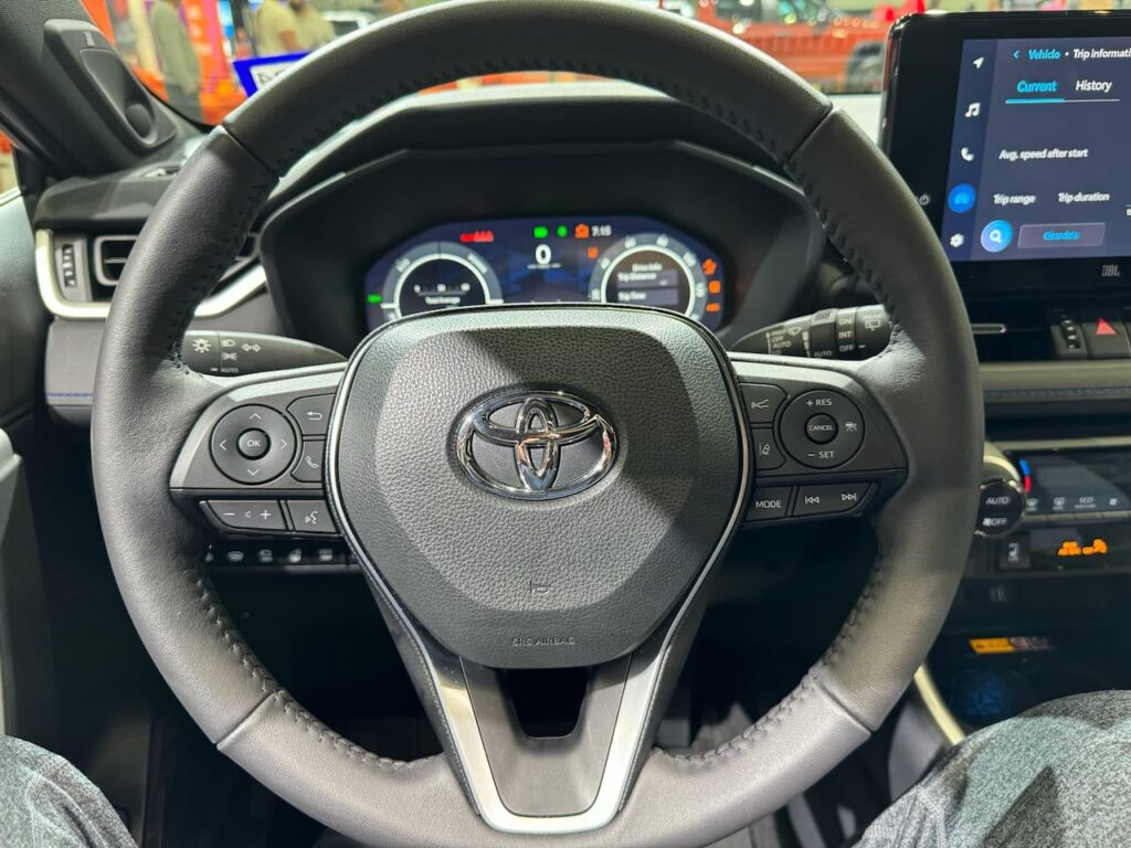 2024 Toyota RAV4 Hybrid XSE steering wheel
