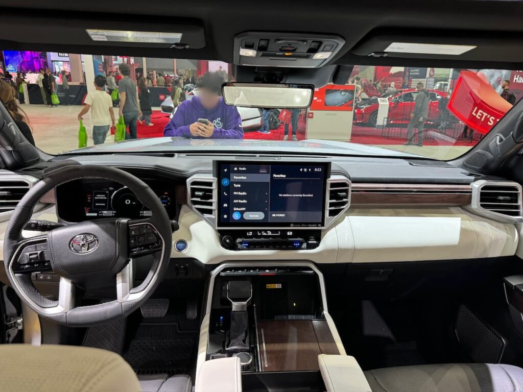 2024 Toyota Sequoia Capstone dashboard