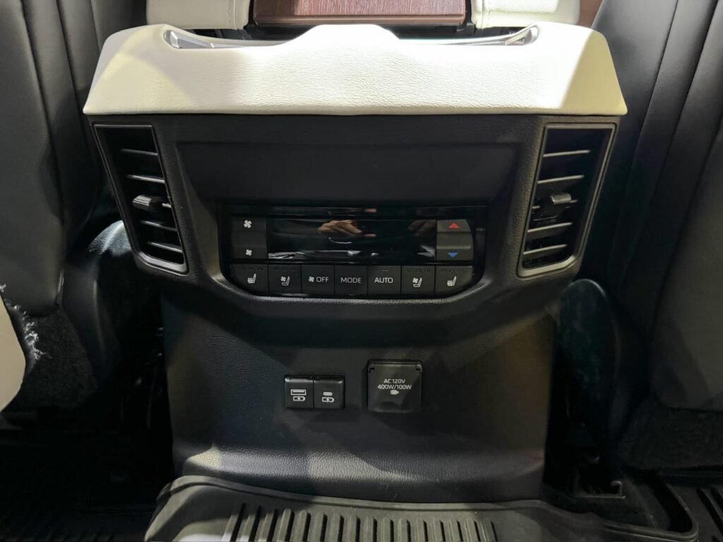2024 Toyota Sequoia Capstone rear AC vent