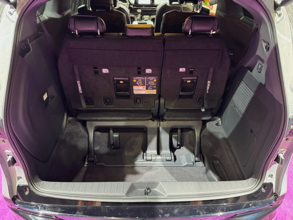 2024 Toyota Sienna XSE cargo area detail