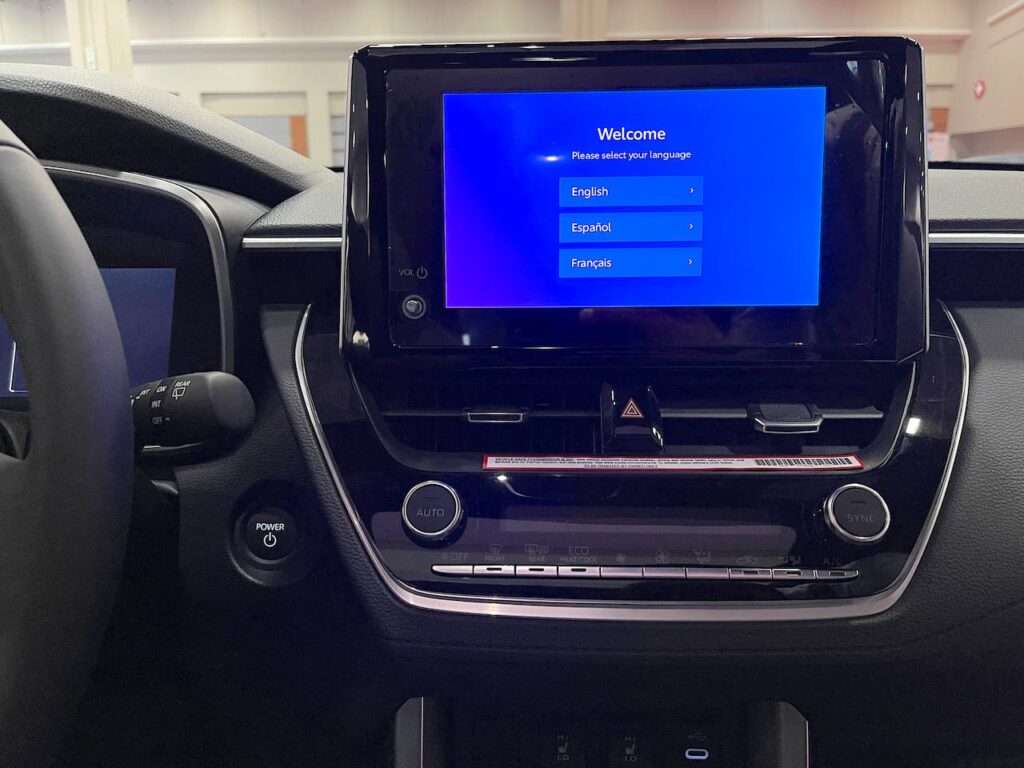 2024 Toyota Corolla Cross Hybrid infotainment system live image