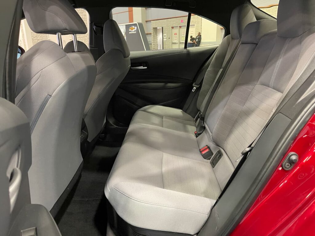 2024 Toyota Corolla Hybrid rear seat