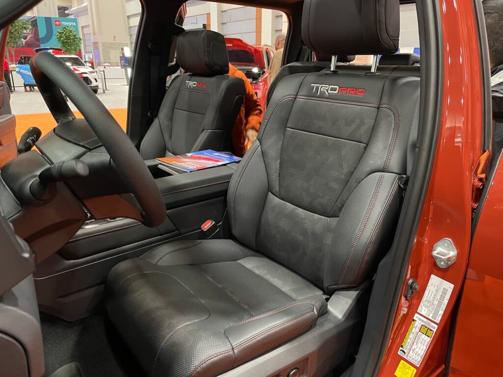 2024 Toyota Tundra Hybrid front seats