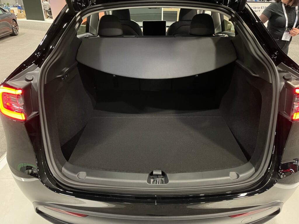 Tesla Model Y Performance cargo area