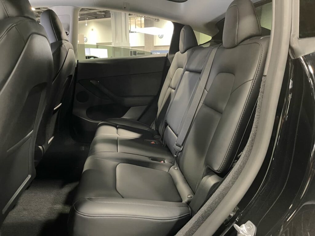 Tesla Model Y Performance rear seat
