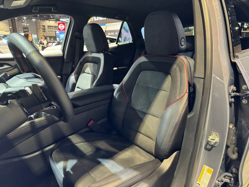 2024 Chevrolet Blazer EV RS Galaxy Gray Metallic front seats