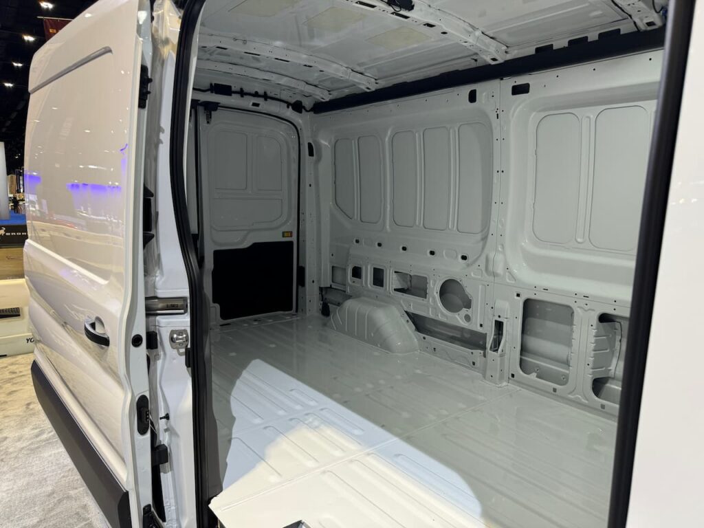 2024 Ford E-Transit cargo area