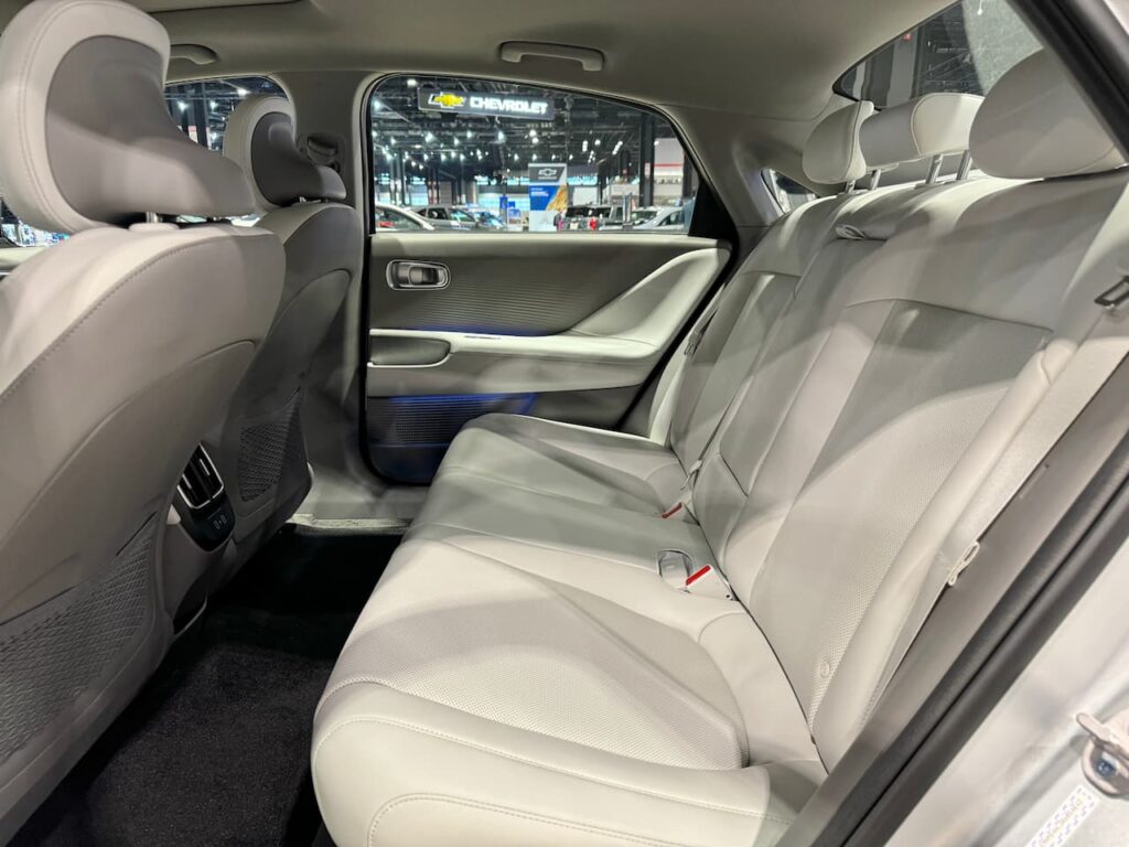2024 Hyundai Ioniq 6 Limited Curated Silver rear seat
