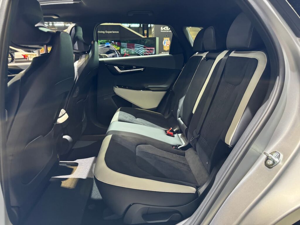 2024 Kia EV6 GT-Line rear seat live image