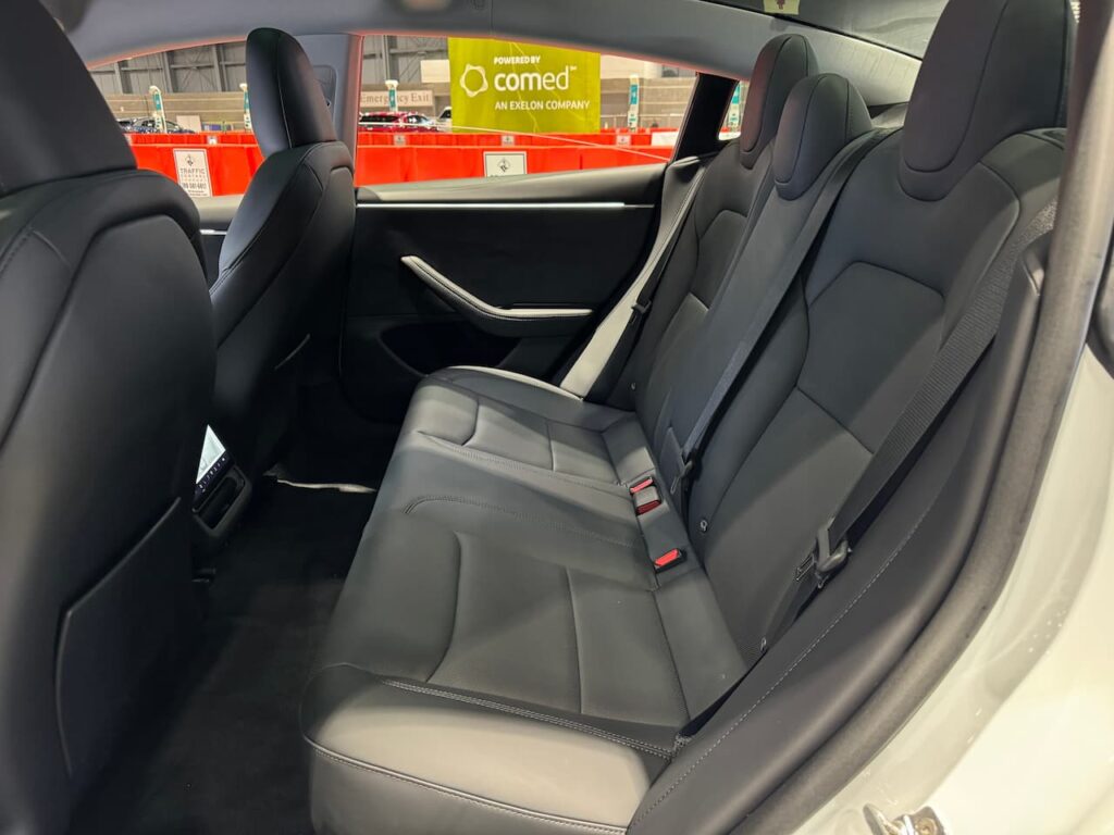 2024 Tesla Model 3 AWD rear seat