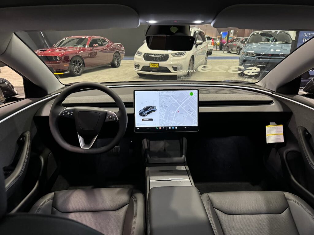2024 Tesla Model 3 Stealth Grey interior
