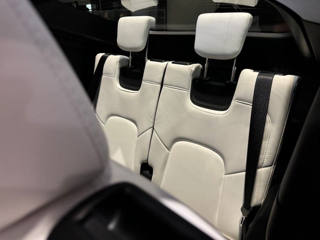2024 Tesla Model Y third-row seat