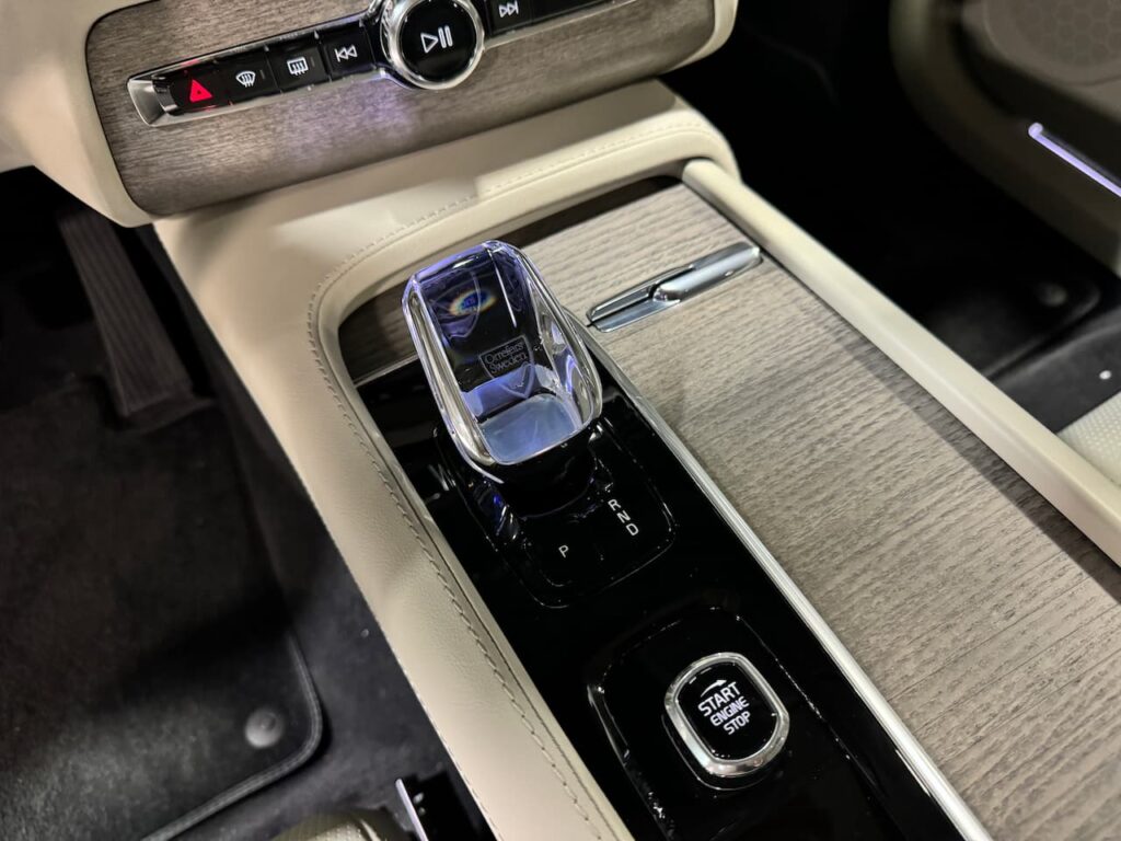 2024 Volvo XC90 Recharge Orrefors crystal gear knob