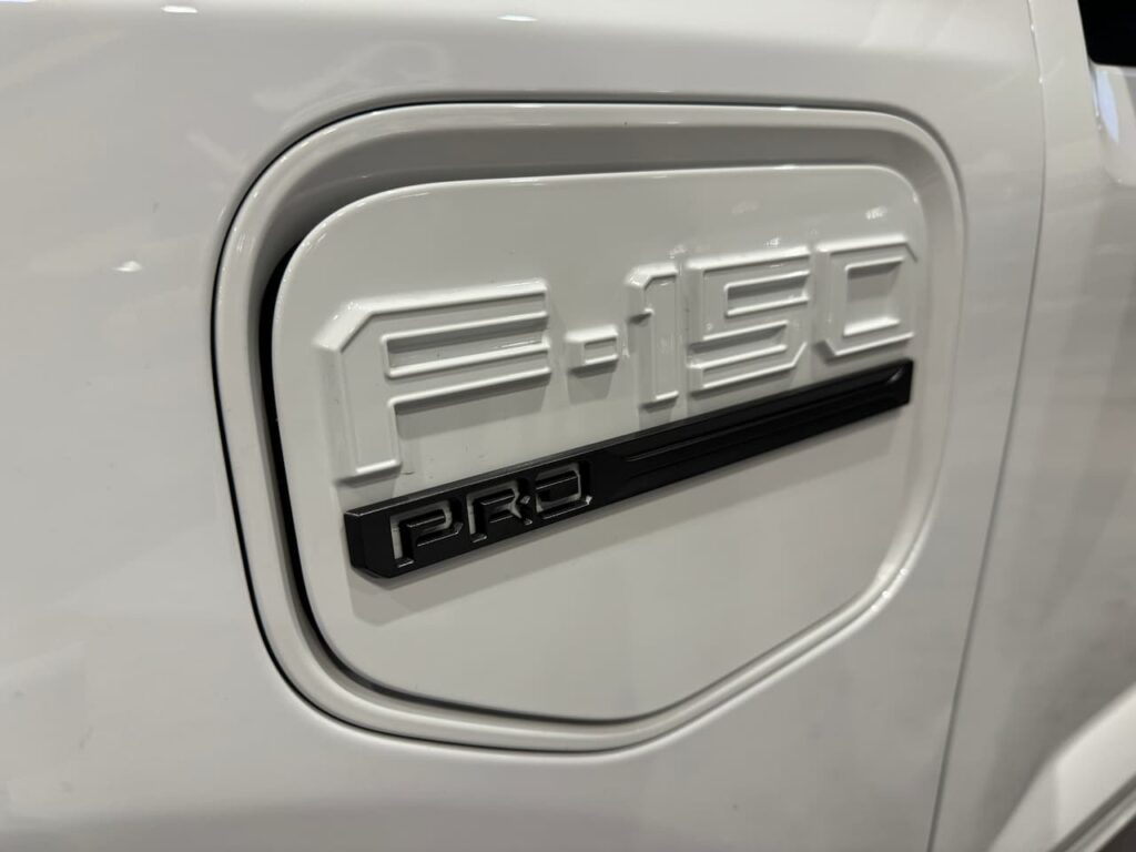 Ford F-150 Lightning Pro charge port cover