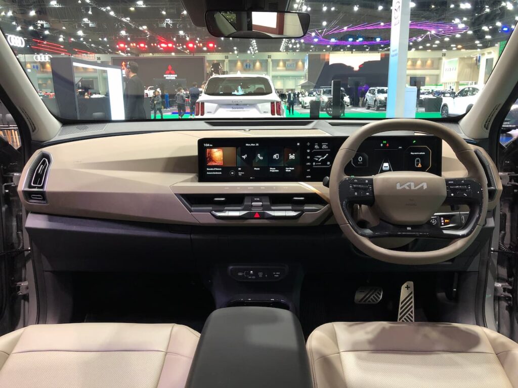 Kia EV5 interior dashboard live image