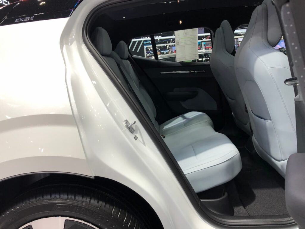 Volvo EX30 Breeze interior rear seats