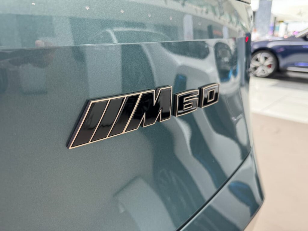 BMW iX M60 badge