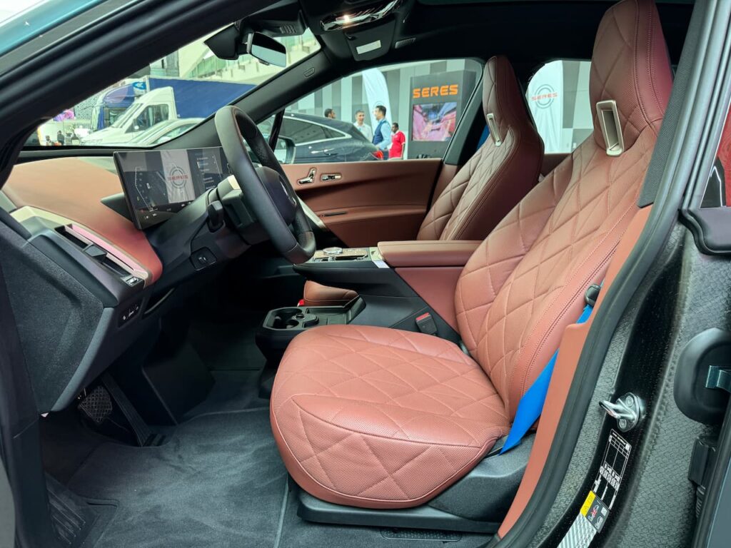 BMW iX M60 front seats